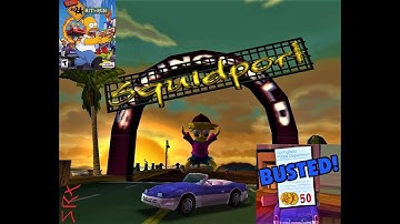 Lets Play The Simpson Hit & Run - [LEVEL 3] - Finding Bart