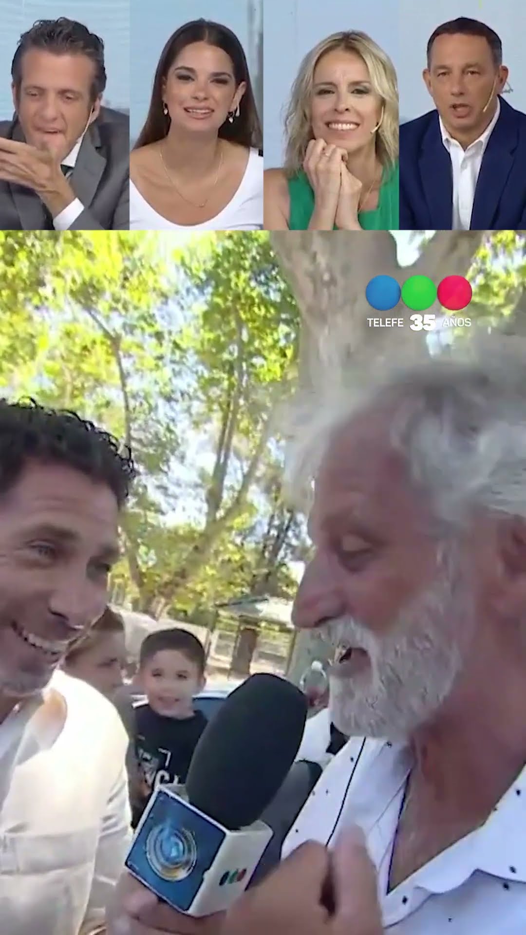 En el Noti de la Gente, la torta es de la gente ? Telefe festeja los 35 años en familia ??❤️