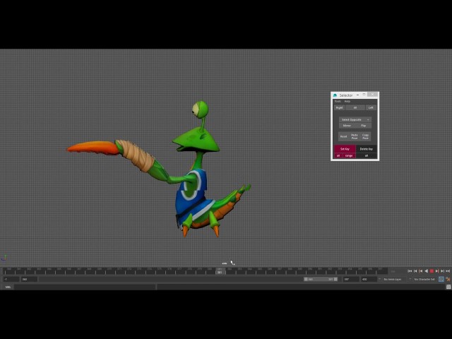 Animating a Low-Poly Character in Maya (Mantis, Part 4 - Spell1)