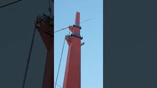 Pilon (catarg) telescopic construit acasa  . Telescopic pillar (mast) built at home .