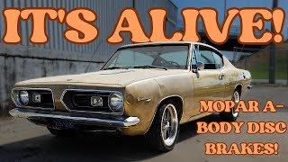 How to Convert ABody Mopars to Disc Brakes! BABYCUDA GETS BRAKES!