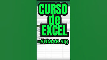 FUNCIÓN SUMAR.SI - CURSO EXCEL