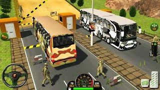 US Army Bus Transporter Driving 3D — Cargo Vehicle Aroplane Simulator 2024 – Android Gameplay screenshot 3