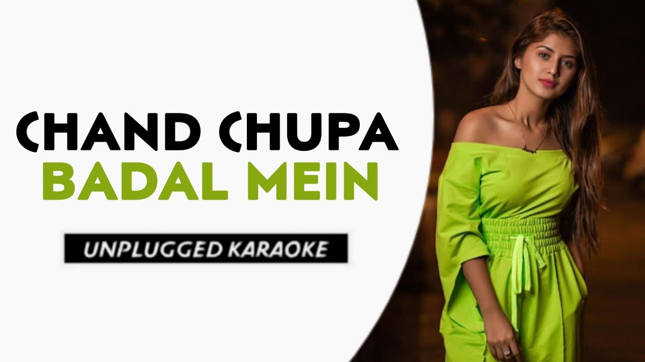 chand chupa badal mein original song piano