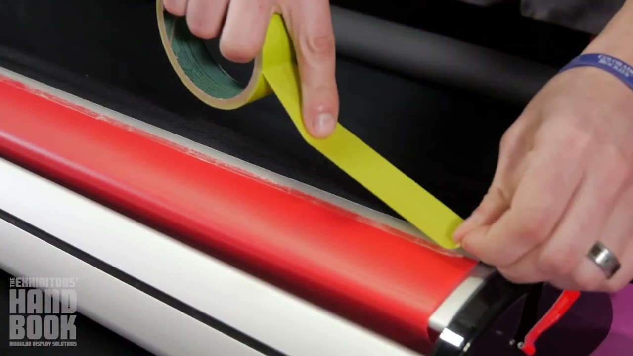 How To Mount The Barracuda Graphic Attachment   for retractable banner stands