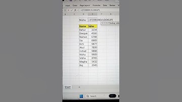Find Employee Sale In Excel 🔥 | Excel VLOOKUP Function 💯 #shorts #excelinterview #tricks #bytetech