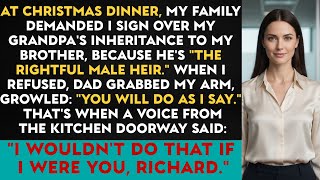 My Family Demanded I Sign Over My $2.8M Inheritance To My Brother—Then My Boss Walked In