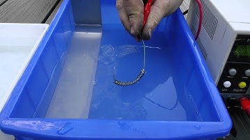 Close up of Anodizing Niobium jumprings