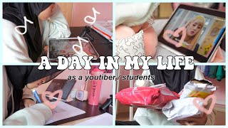a day in my life : mini haul,study with me // how i manage my time  '*•.¸♡ ♡¸.•*'