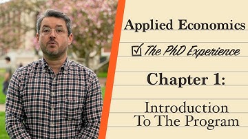 The PhD Experience in Applied Economics at OSU. Chapter 1: Introduction to the Program