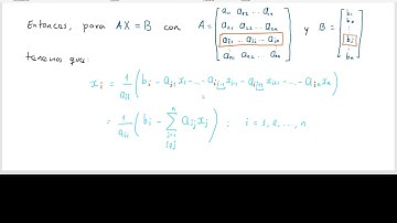 14 Método de Jacobi para resolver sistemas lineales: teoría e implementación en matlab