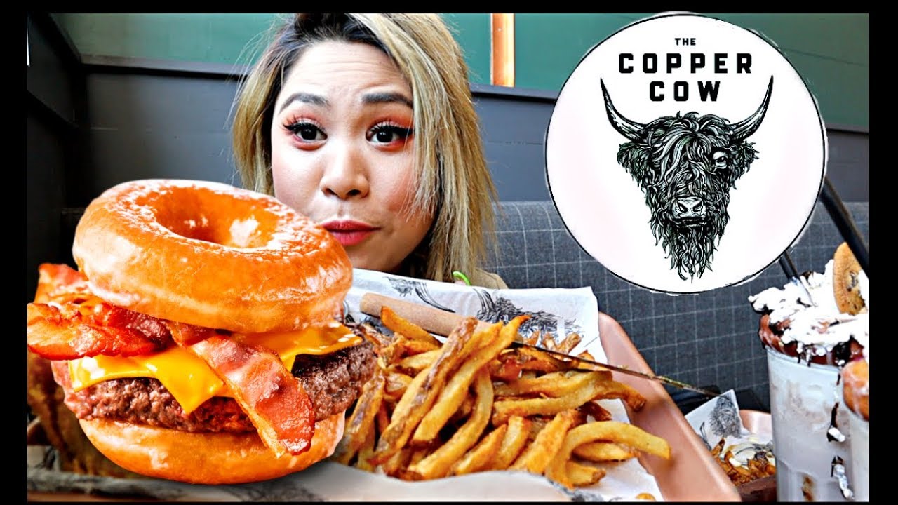 THE COPPER COW DONUT BURGER FOOD BLOG YouTube
