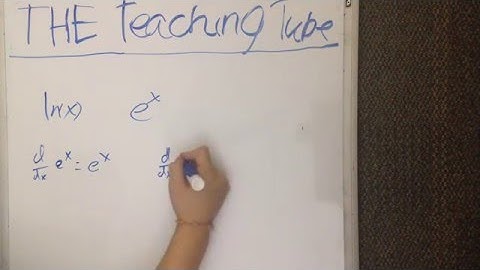 Derivatives of Logs and Exponents