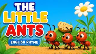 The Little Ants🐜 .Fun English Kids Rhyme | Ant Song for Kids | Learn Teamwork with Cute 3D Animation