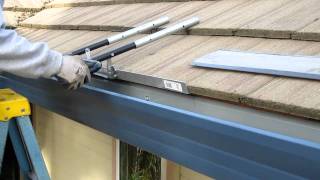 How to install Super Clean Gutter Screen for the heavy tile roofs.