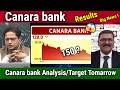 Canara bank share latest news,Result,canara bank share analysis,target for tomorrow,
