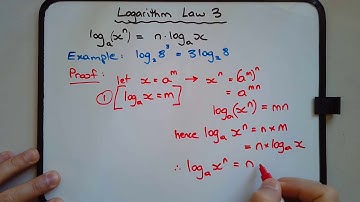How to prove logarithm power rule i.e. show that log_a(x^n)=nlog_a(x)