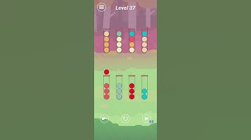 Ball Sort Puzzle Hard Level 37 gameplay (iOS Android)