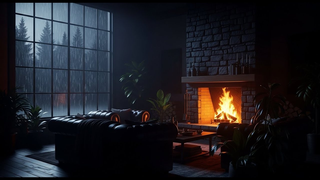 Peaceful Forest Rain and Piano Music for Meditation and Peaceful Night