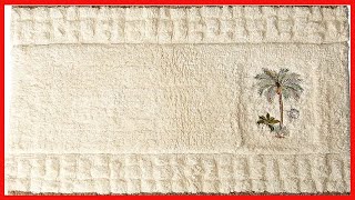 Great product -  Avanti Linens Colony Palm Collection, Bath Rug, Ivory