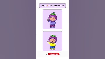 Spot 5 Differences | Brain Game Challenge #shorts