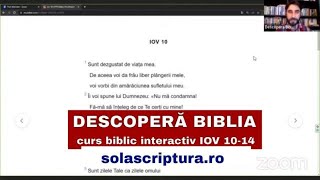 Descopera Biblia - curs biblic interactiv - IOV 10 - 14