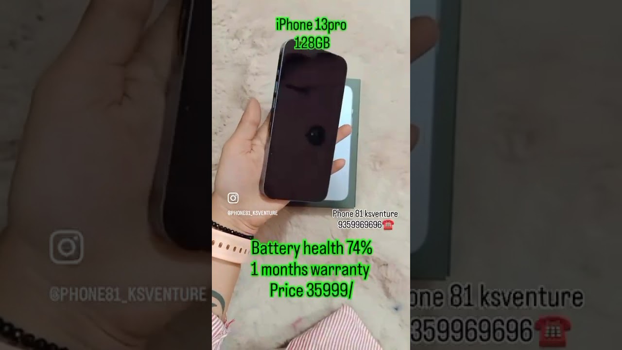 iPhone 13 Pro 128gb Only Rs. 35999