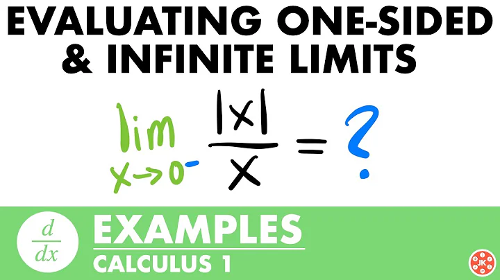 One Sided & Infinite Limits Examples | Calculus - JK Math