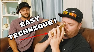 How to blow a conch shell. (Easy Technique)