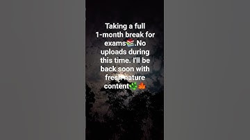 📚1-month break for exams Back soon with nature vibes🌿🍁 #StudyBreak #SeeYouSoon #shorts #naturevibes