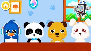 TRAURIGE BABYS bei BABY PANDA GEFÜHLE! Baby Bus App Deutsch - Spiel mit mir Apps mit Kaan screenshot 2