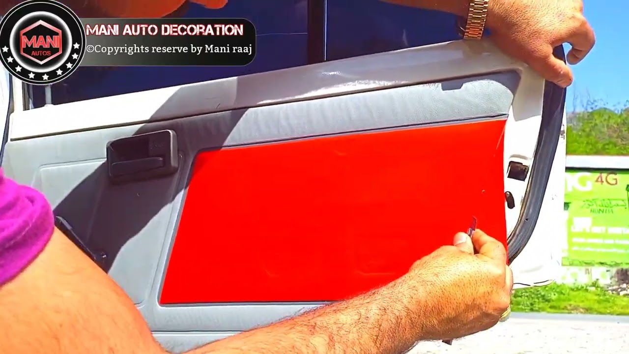 Meharn car new modification/Door inside Reflected tape wrap//Mehran Car