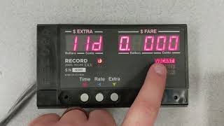 Manual Programming of the Record CG3 Taximeter screenshot 2