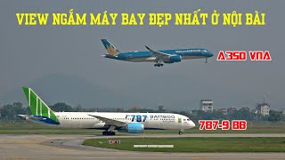 View ngắm máy bay đẹp nhất ở Sân bay Nội Bài.