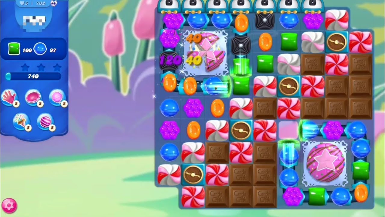 Candy Crush Saga Android One Hour video Game Levels | Level 761_796 | candy crush saga video game