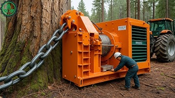 Dangerous Fastest Chainsaw Cutting Tree Machine Skills | Monster Stump Removal Excavator #50