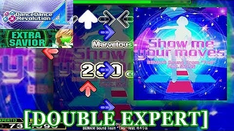 【DDR A (2018)】 Show me your moves [DOUBLE EXPERT] 譜面確認＋クラップ