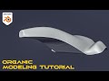 ORGANIC hard-surface modeling tutorial | subd with booleans