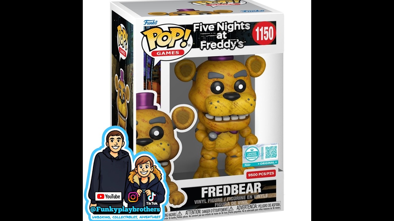 FREDBEAR LIMITED EDITION 9500 ENTERTAINMENT EARTH EXCLUSIVE FIVE