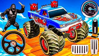 Monster Truck Mega Ramp - Extreme Stunts GT Racing Game Android Gameplay Walkthrough KOPMGY screenshot 5