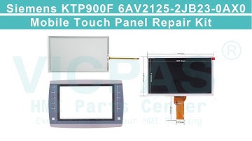 6AV2125-2JB23-0AX0 Siemens KTP900F mobile touchscreen overlay lcd display