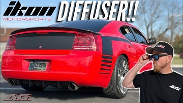 IKON Motorsports 2006-10 Charger Rear Diffuser Install!