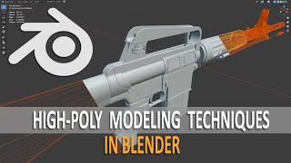 HighPoly Modeling Techniques in Blender