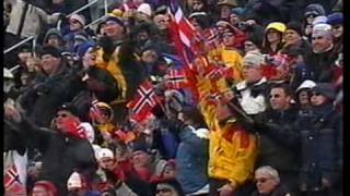 Norge tar OL gull i skiskyting 2002