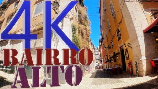 4k summer Walk Lisbon 2021 : BAIRRO ALTO
