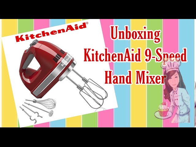 KitchenAid 5KHM9212EER hand mixer Empire Red 220 Volts NOT