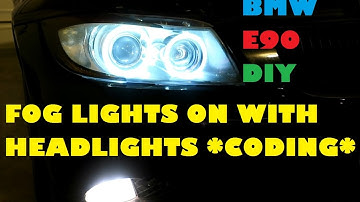 BMW E90 How To Code your Fog Lights To Be On With Headlights & DRLs Using NCS Expert