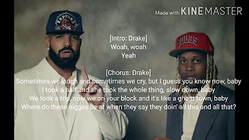 drake -Laugh now cry later  ft lil durk (lyrics )