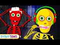 Midnight magic with haunted skeletons  spooky scary skeleton songs for kids  teehee town