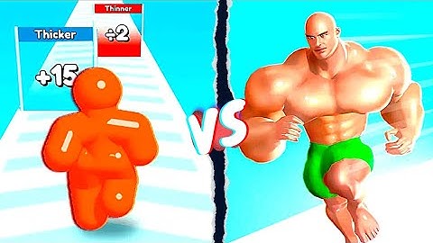 Tall Man Run Vs Muscle Rush |  Gameplay